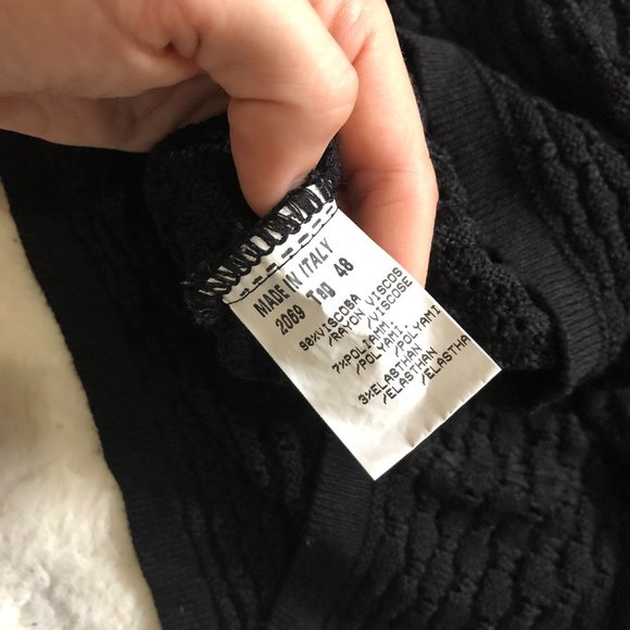 Stizzoli loose-knit sweater with colorful sleeve made in Italy size 48 US M - Picture 10 of 10